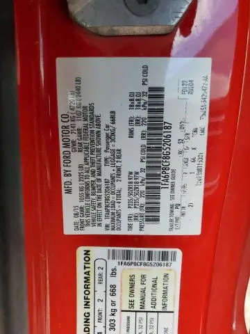 2016 FORD MUSTANG GT