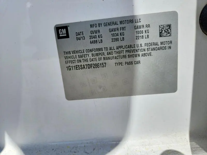 2013 CHEVROLET MALIBU 2LT  