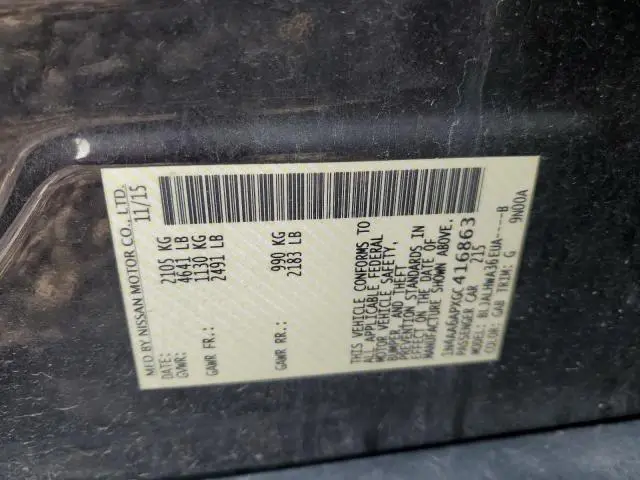 2016 NISSAN MAXIMA 3.5S  