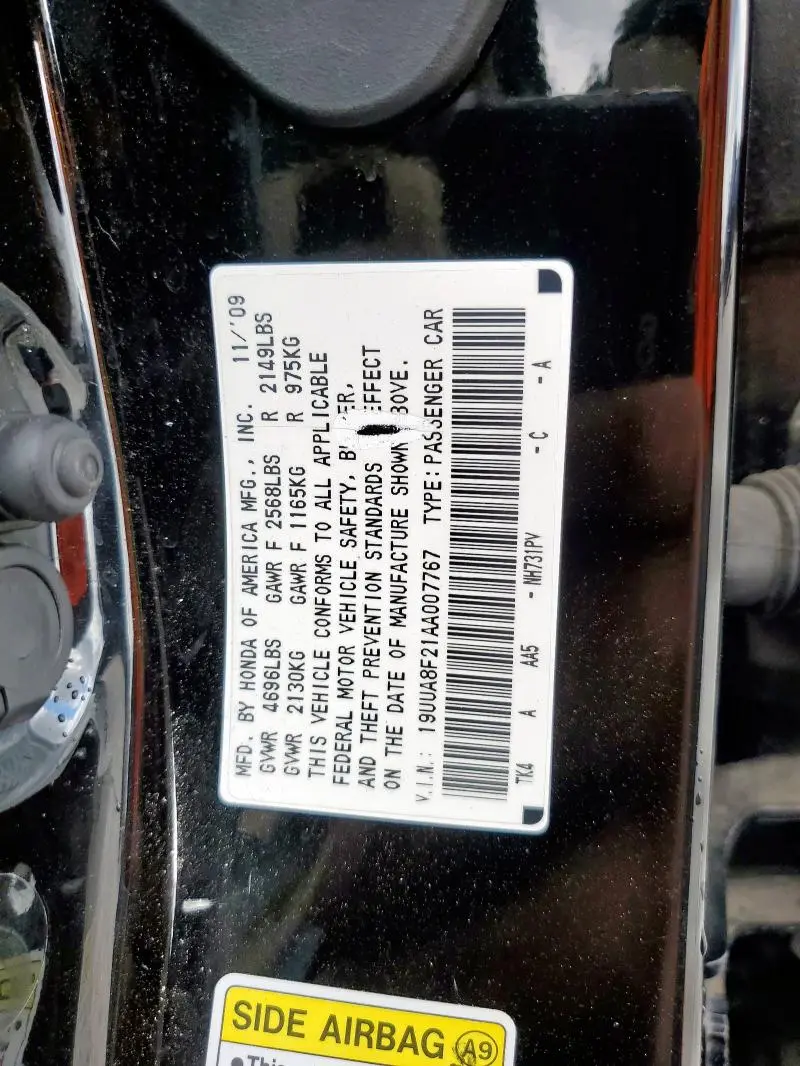 2010 ACURA TL   