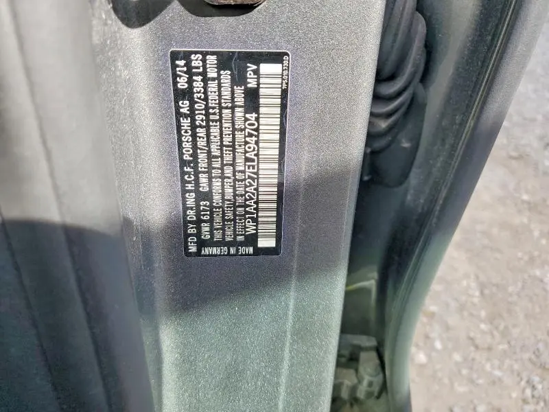 2014 PORSCHE CAYENNE BASE  