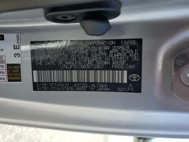 2011 TOYOTA SCION TC   