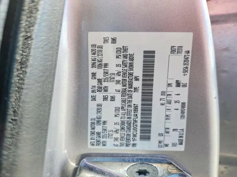 2015 FORD ESCAPE SE  