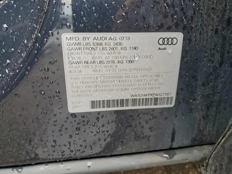 2014 AUDI Q5 PREMIUM PLUS  