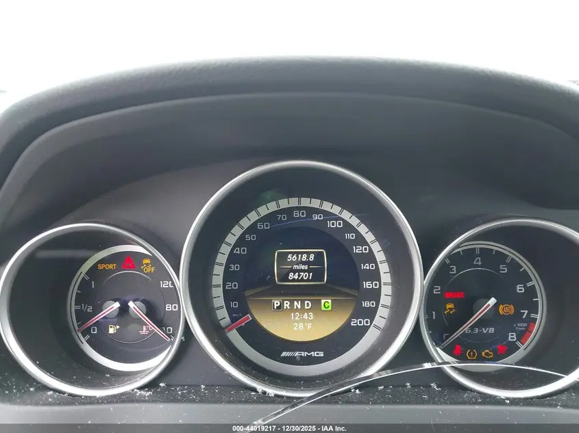 2012 MERCEDES-BENZ C 63 AMG  