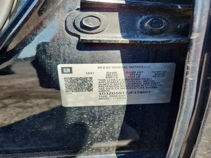 2018 CHEVROLET MALIBU LT  