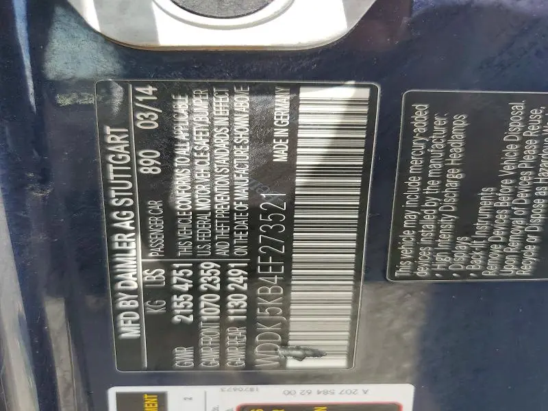 2014 MERCEDES-BENZ E 350  