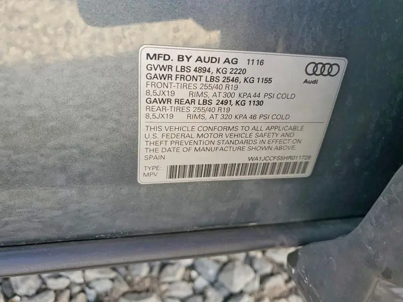 2017 AUDI Q3 PREMIUM PLUS  