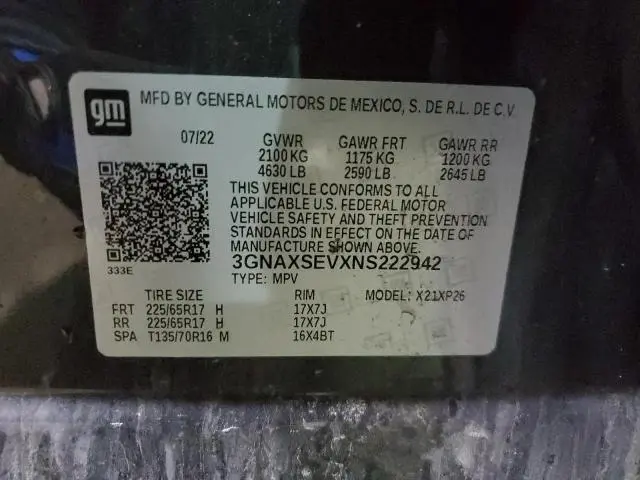 2022 CHEVROLET EQUINOX LS  