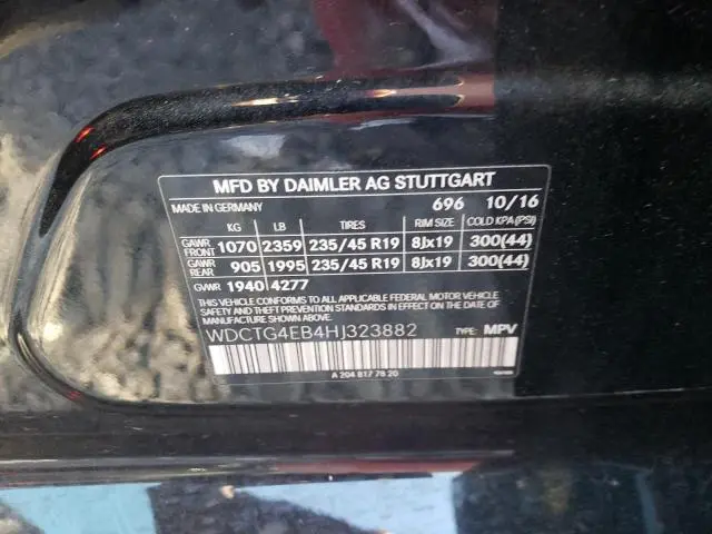 2017 MERCEDES-BENZ GLA 250  