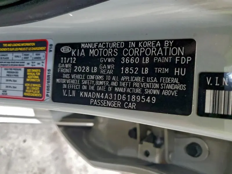 2013 KIA RIO EX  