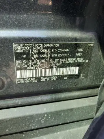 2019 TOYOTA RAV4 XLE  