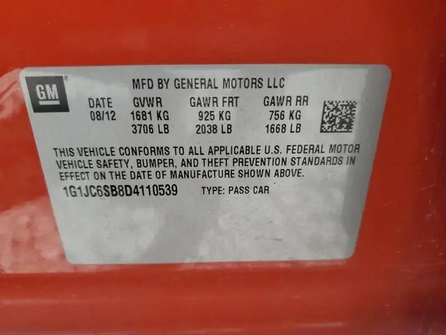 2013 CHEVROLET SONIC LT  