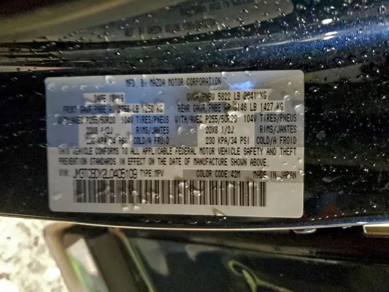 2020 MAZDA CX-9 GRAND TOURING  