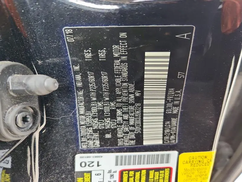 2018 TOYOTA SIENNA XLE PREMIUM 8-PASSENGER  