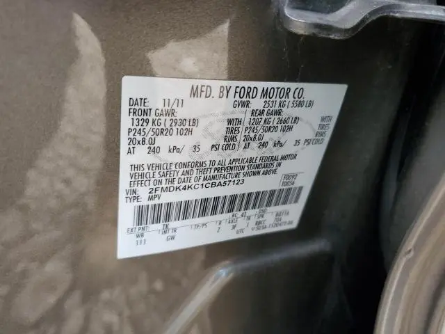 2012 FORD EDGE LIMITED  