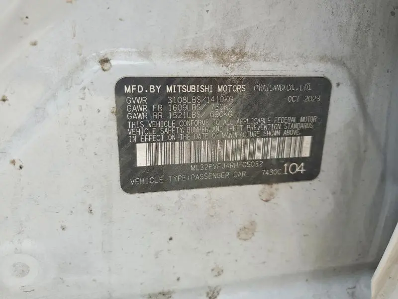 2024 MITSUBISHI MIRAGE G4 SE  