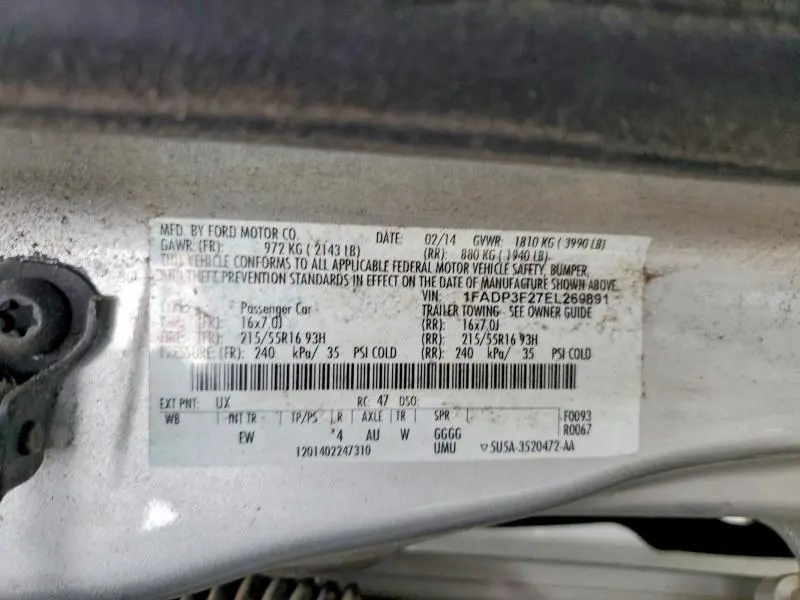 2014 FORD FOCUS SE  
