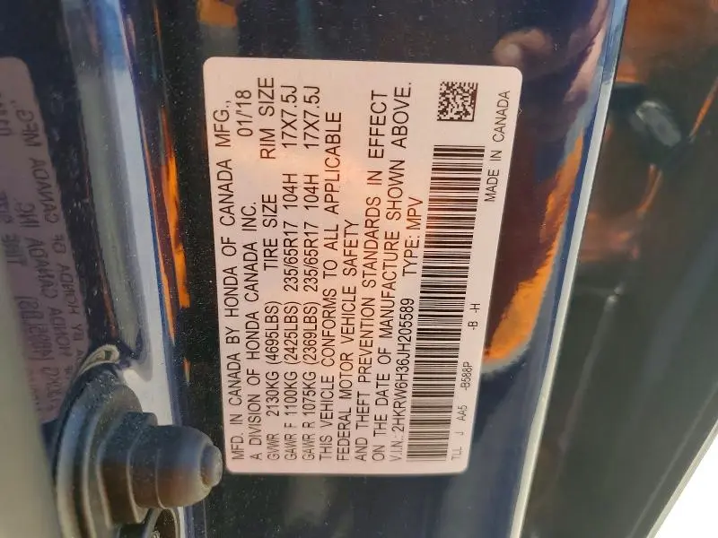 2018 HONDA CR-V LX  