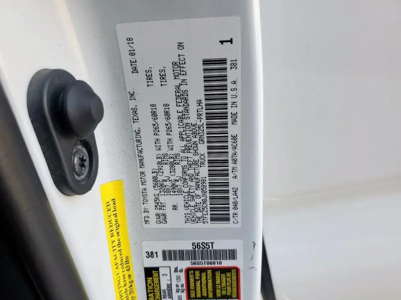 2018 TOYOTA TACOMA DOUBLE CAB  