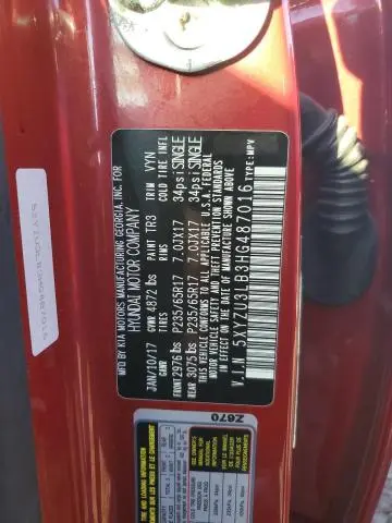 2017 HYUNDAI SANTA FE SPORT   