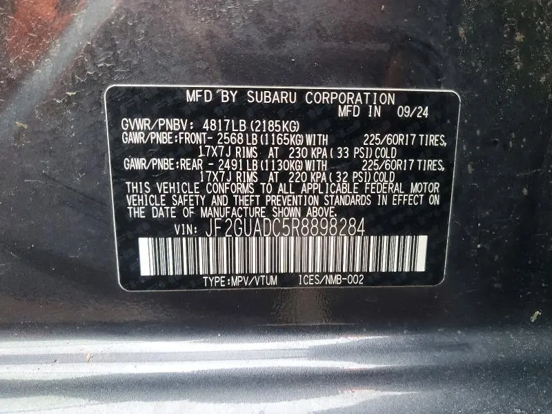 2024 SUBARU CROSSTREK PREMIUM  