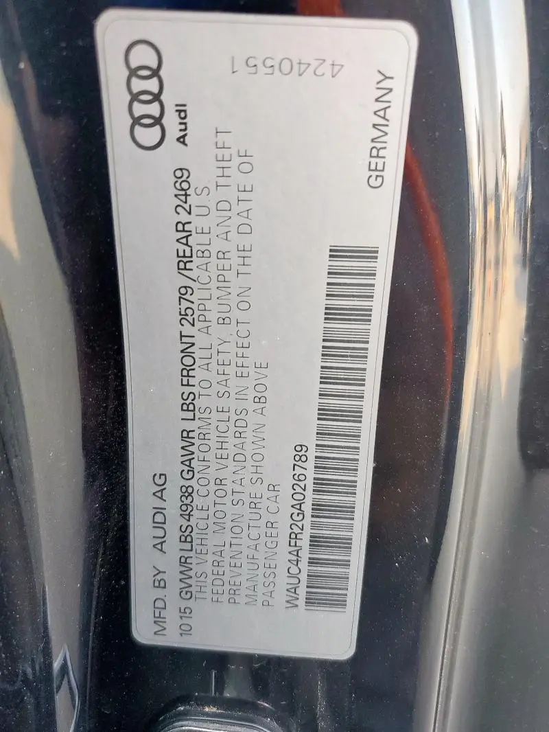 2016 AUDI S5 PREMIUM PLUS  