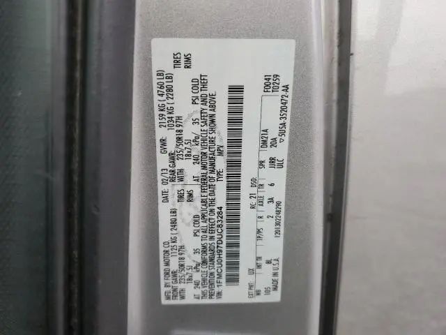 2013 FORD ESCAPE SEL  