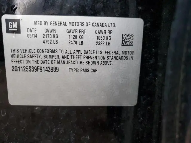 2015 CHEVROLET IMPALA LT  