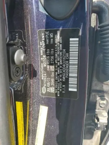 2012 HYUNDAI GENESIS 3.8L  