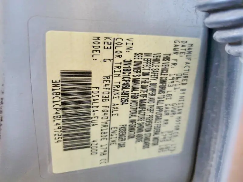 2011 NISSAN VERSA 1.8 S  