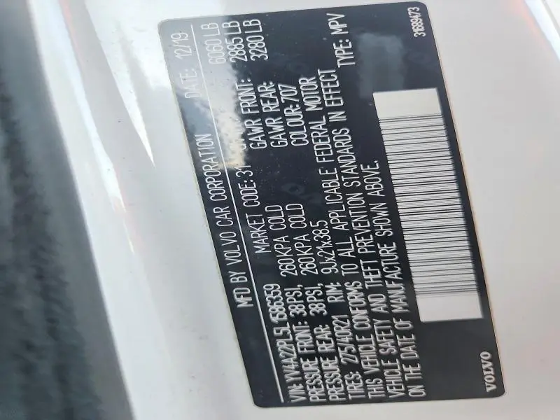 2020 VOLVO XC90 T6 INSCRIPTION  