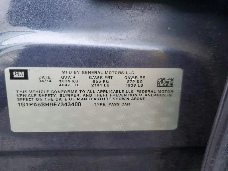 2014 CHEVROLET CRUZE LS  