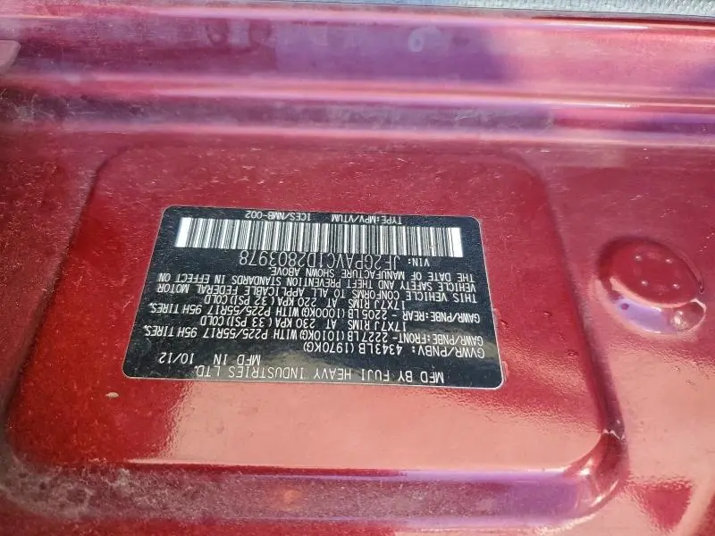 2013 SUBARU XV CROSSTREK 2.0 PREMIUM  