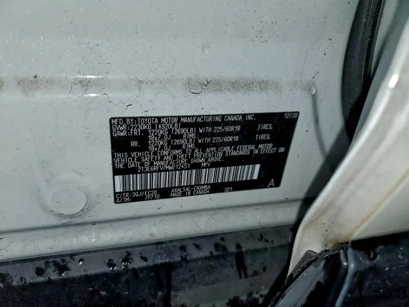 2021 TOYOTA RAV4 XSE  