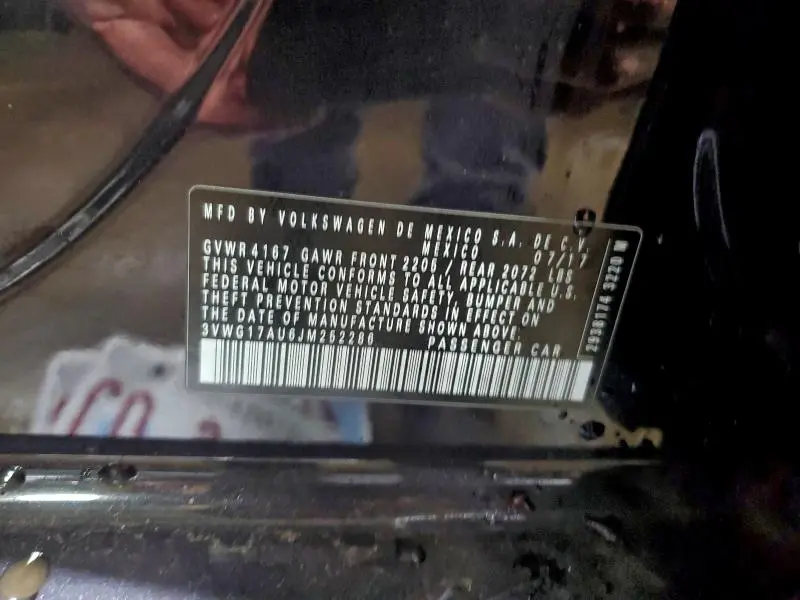 2018 VOLKSWAGEN GOLF S  