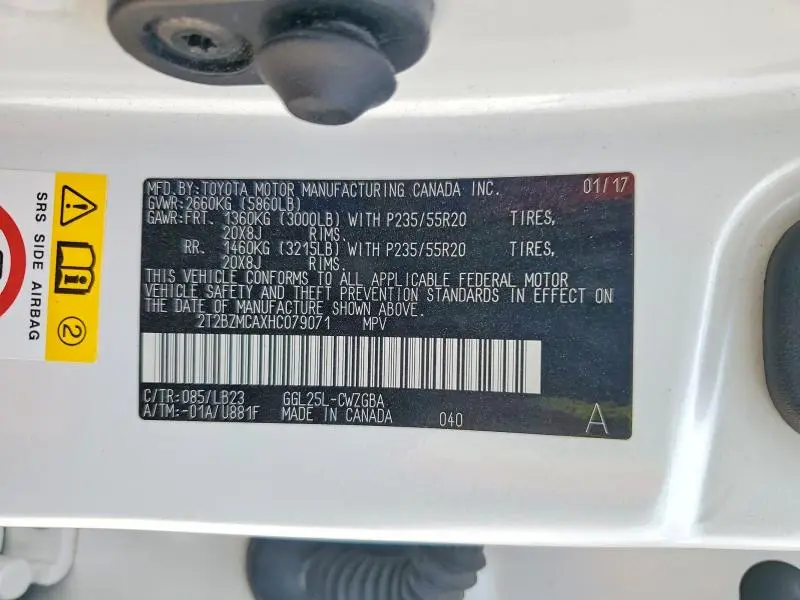 2017 LEXUS RX 350 BASE  