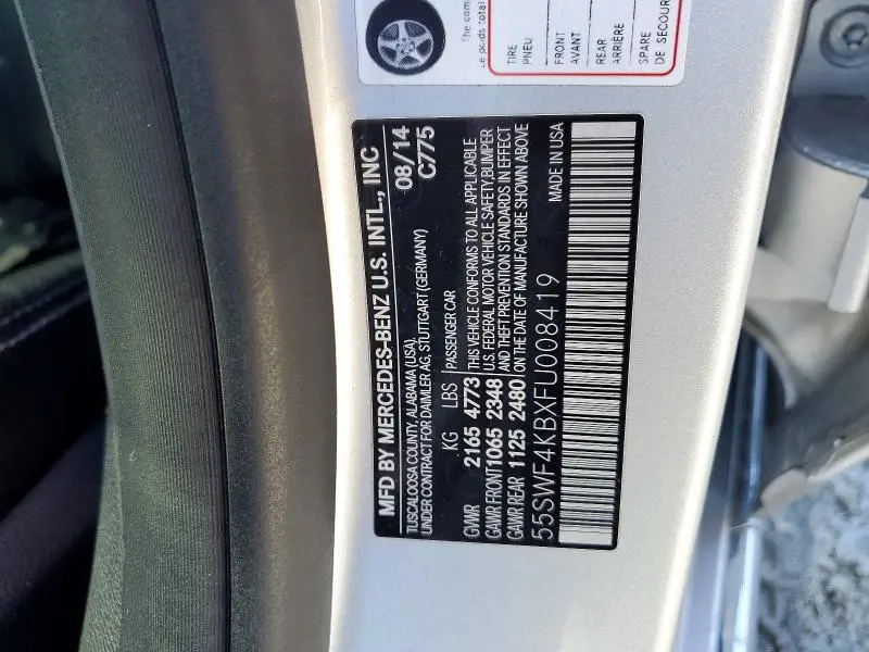 2015 MERCEDES-BENZ C 300 4MATIC  