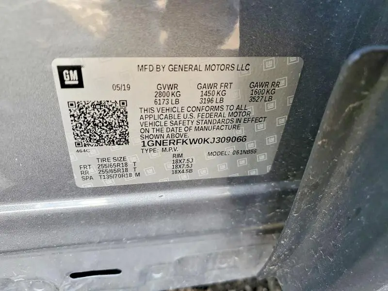 2019 CHEVROLET TRAVERSE LS  