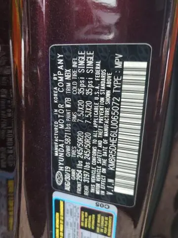 2020 HYUNDAI PALISADE LIMITED  