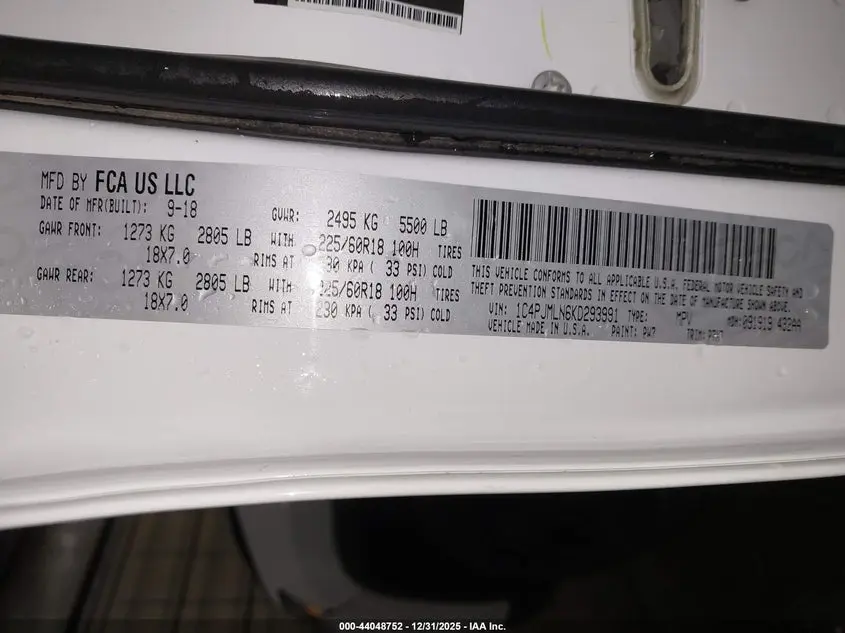 2019 JEEP CHEROKEE ALTITUDE 4X4