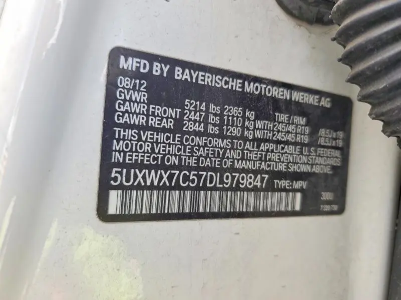 2013 BMW X3 XDRIVE35I  