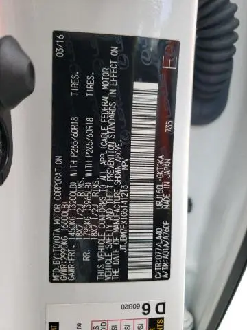 2016 LEXUS GX 460  