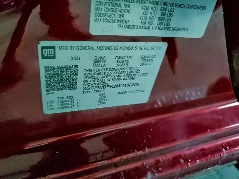 2021 CHEVROLET SILVERADO C1500 CUSTOM  