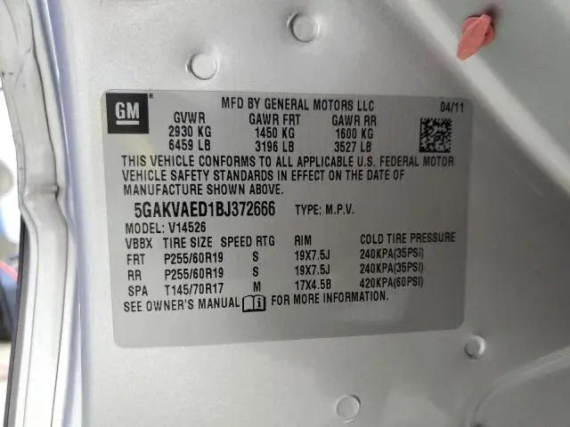 2011 BUICK ENCLAVE CX  