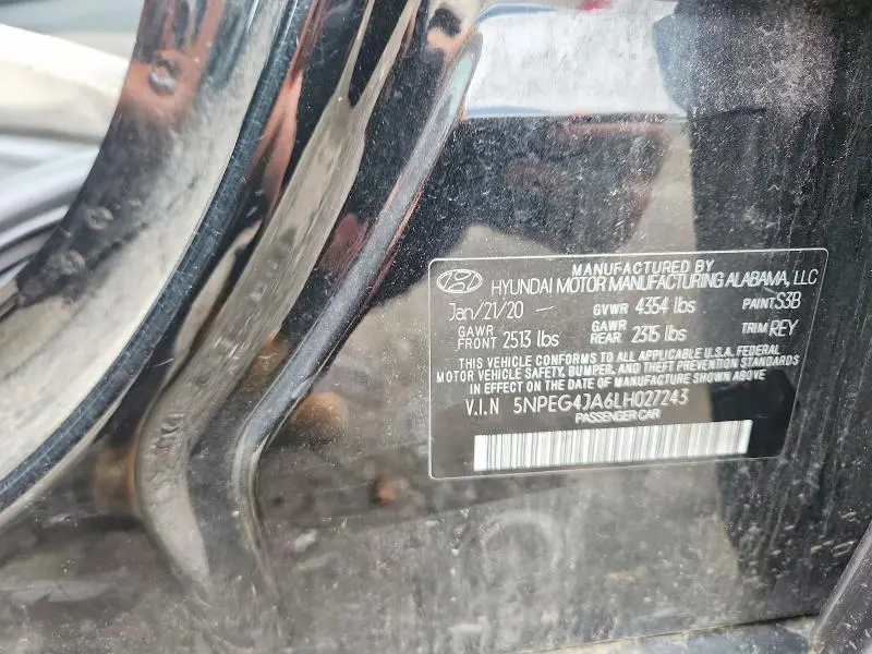 2020 HYUNDAI SONATA SE  