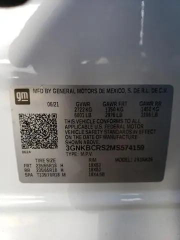 2021 CHEVROLET BLAZER 2LT  