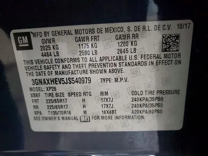 2018 CHEVROLET EQUINOX LS  
