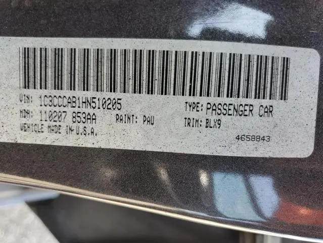 2017 CHRYSLER 200 LIMITED  