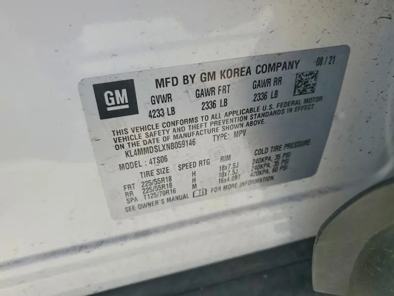 2022 BUICK ENCORE GX SELECT  